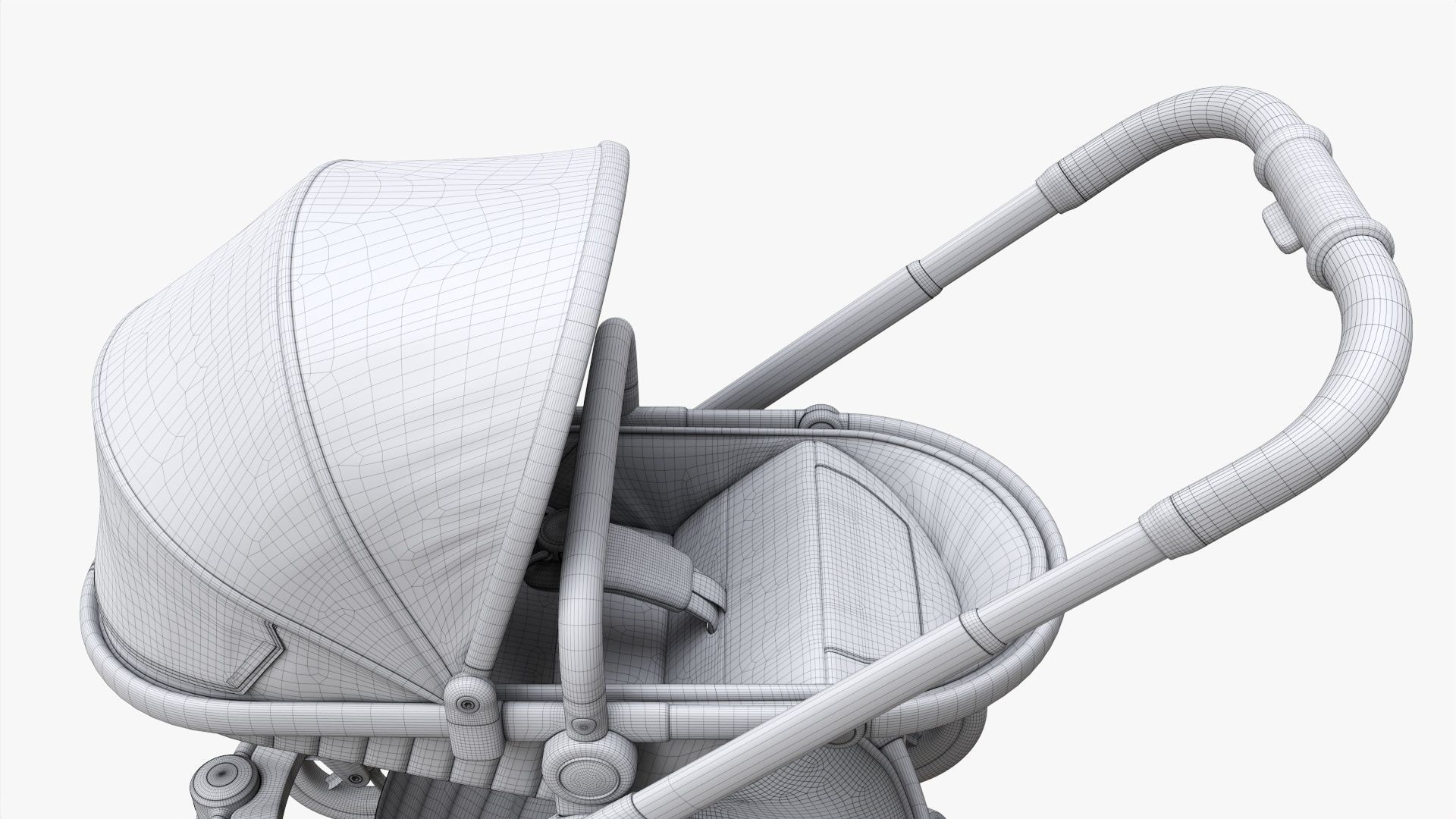 Baby stroller 02 3D model_17