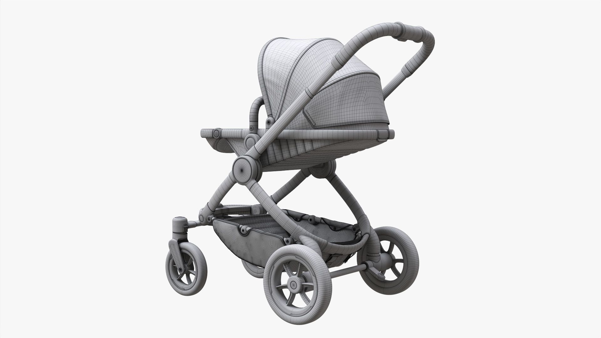 Baby stroller 03 3D model_11