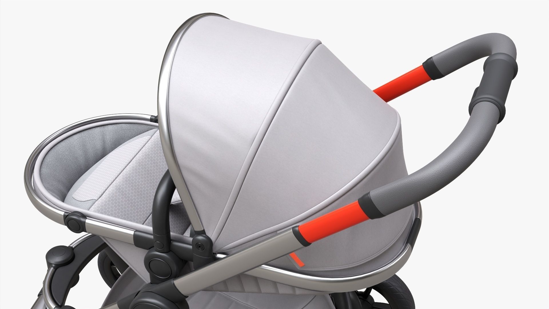 Baby stroller 03 3D model_3
