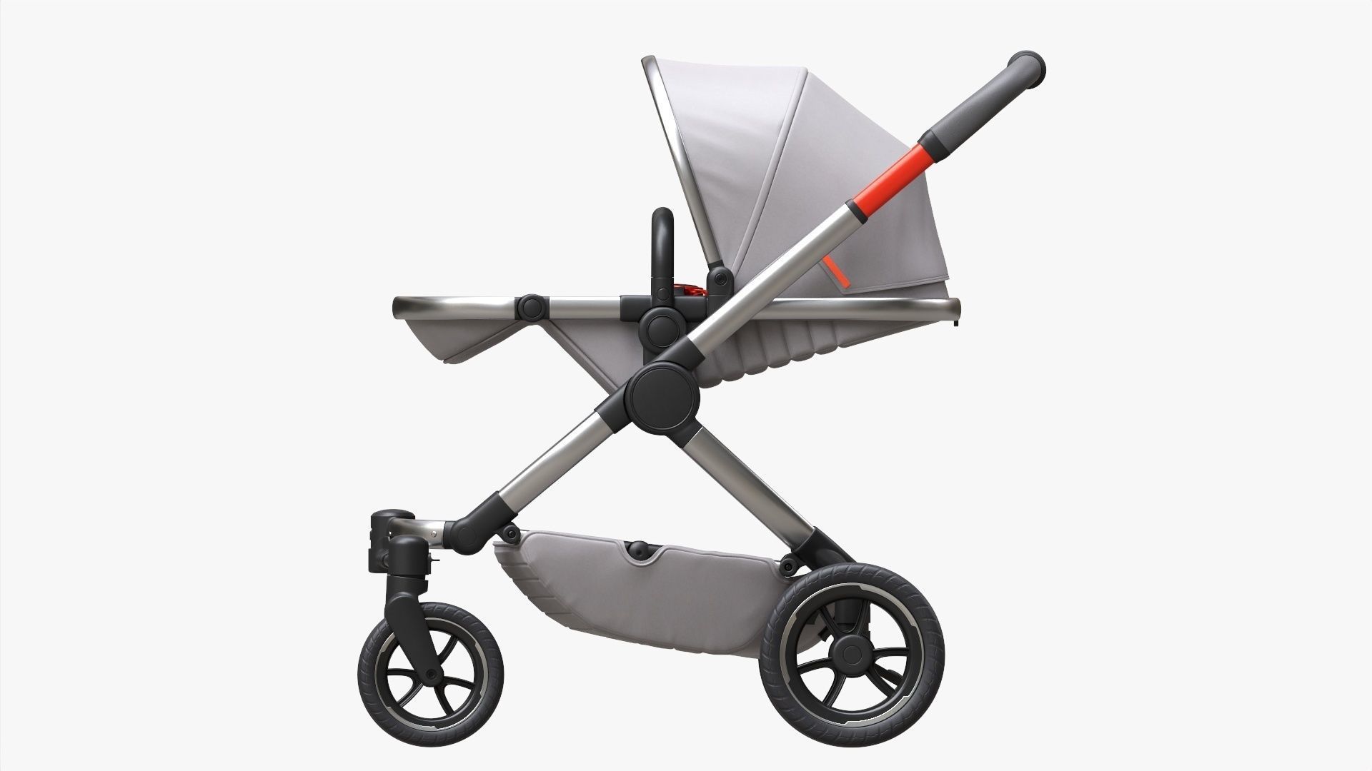 Baby stroller 03 3D model_2