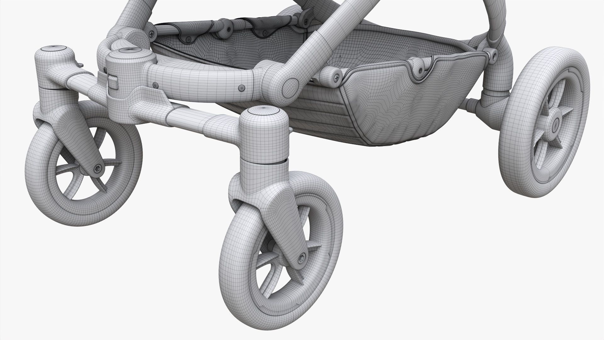 Baby stroller 03 3D model_12