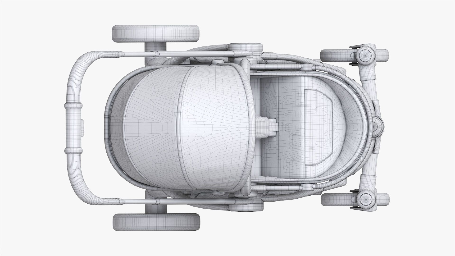 Baby stroller 03 3D model_18