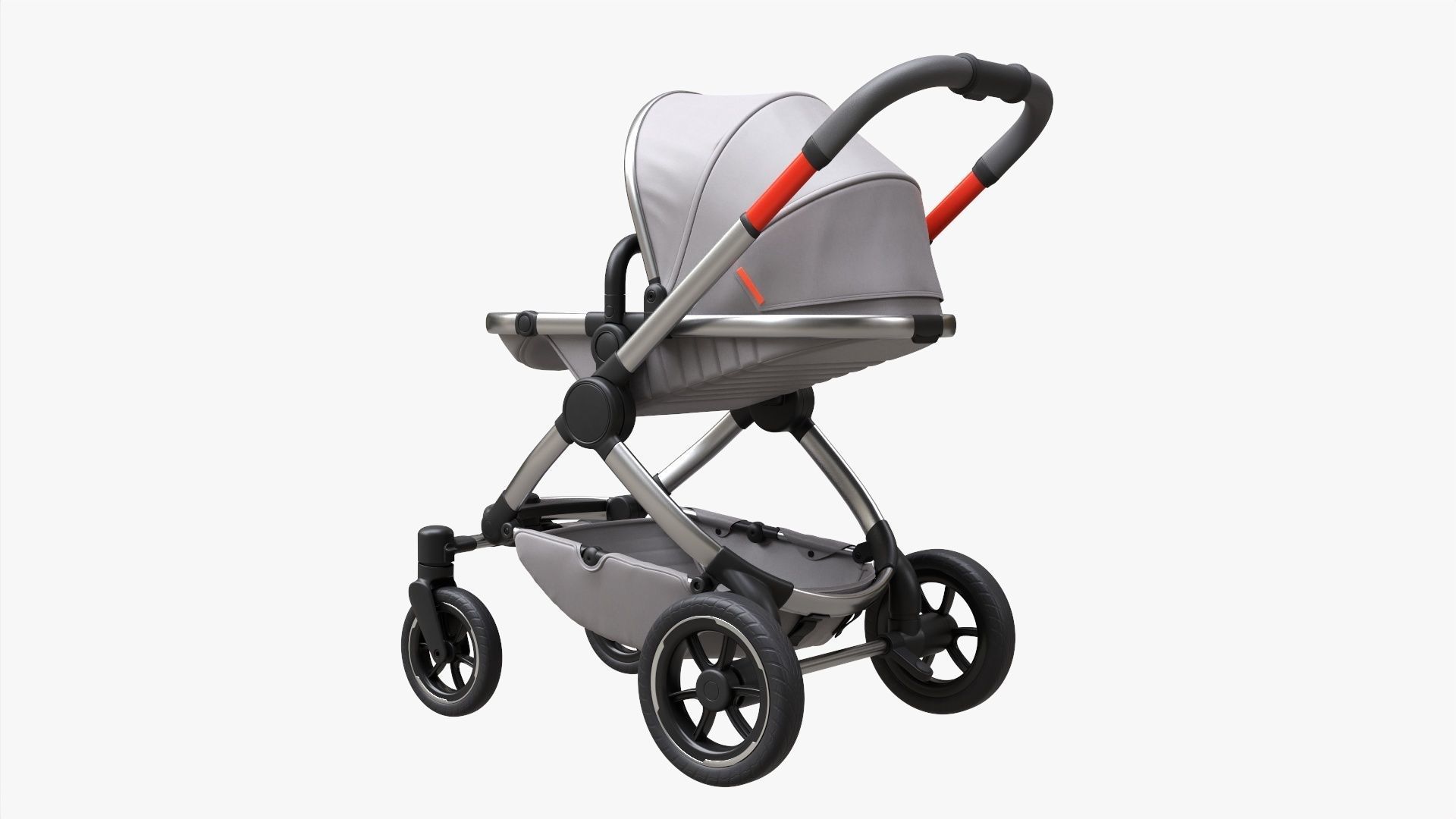 Baby stroller 03 3D model_1