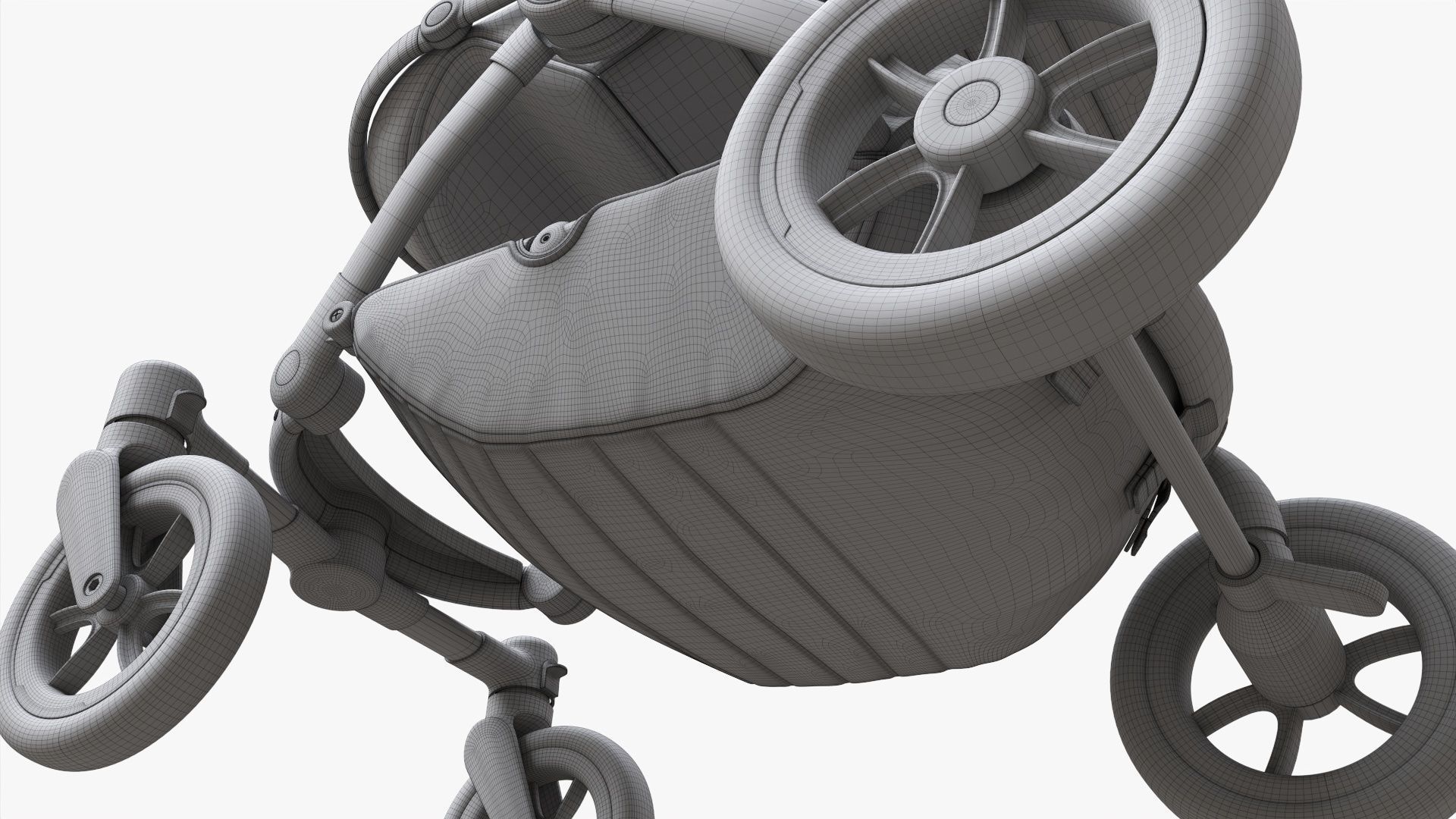 Baby stroller 03 3D model_17