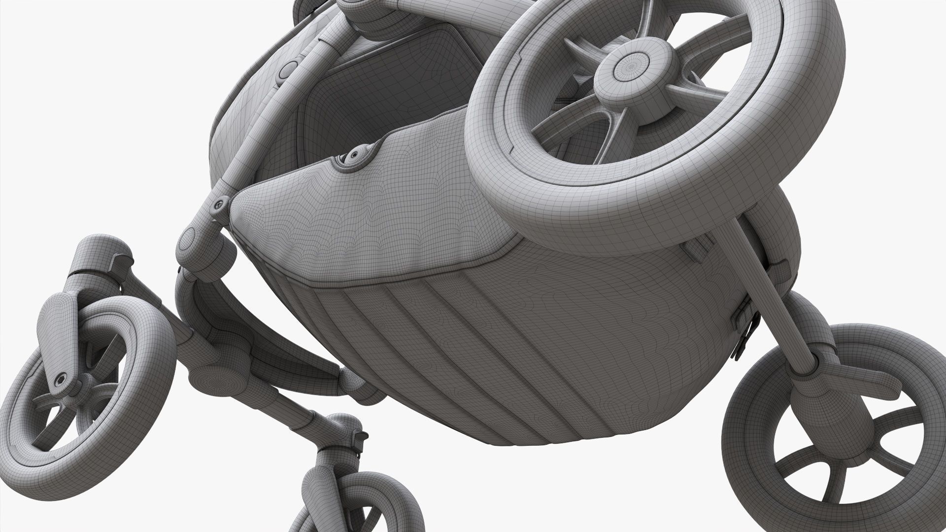 Baby stroller 04 3D model_17