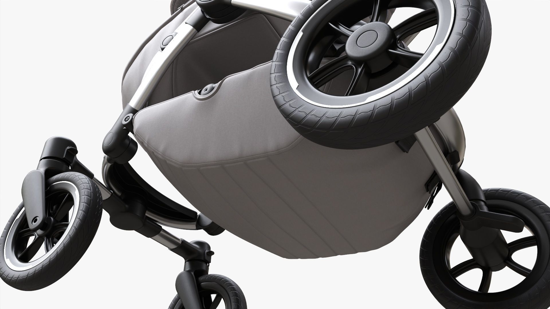 Baby stroller 04 3D model_8