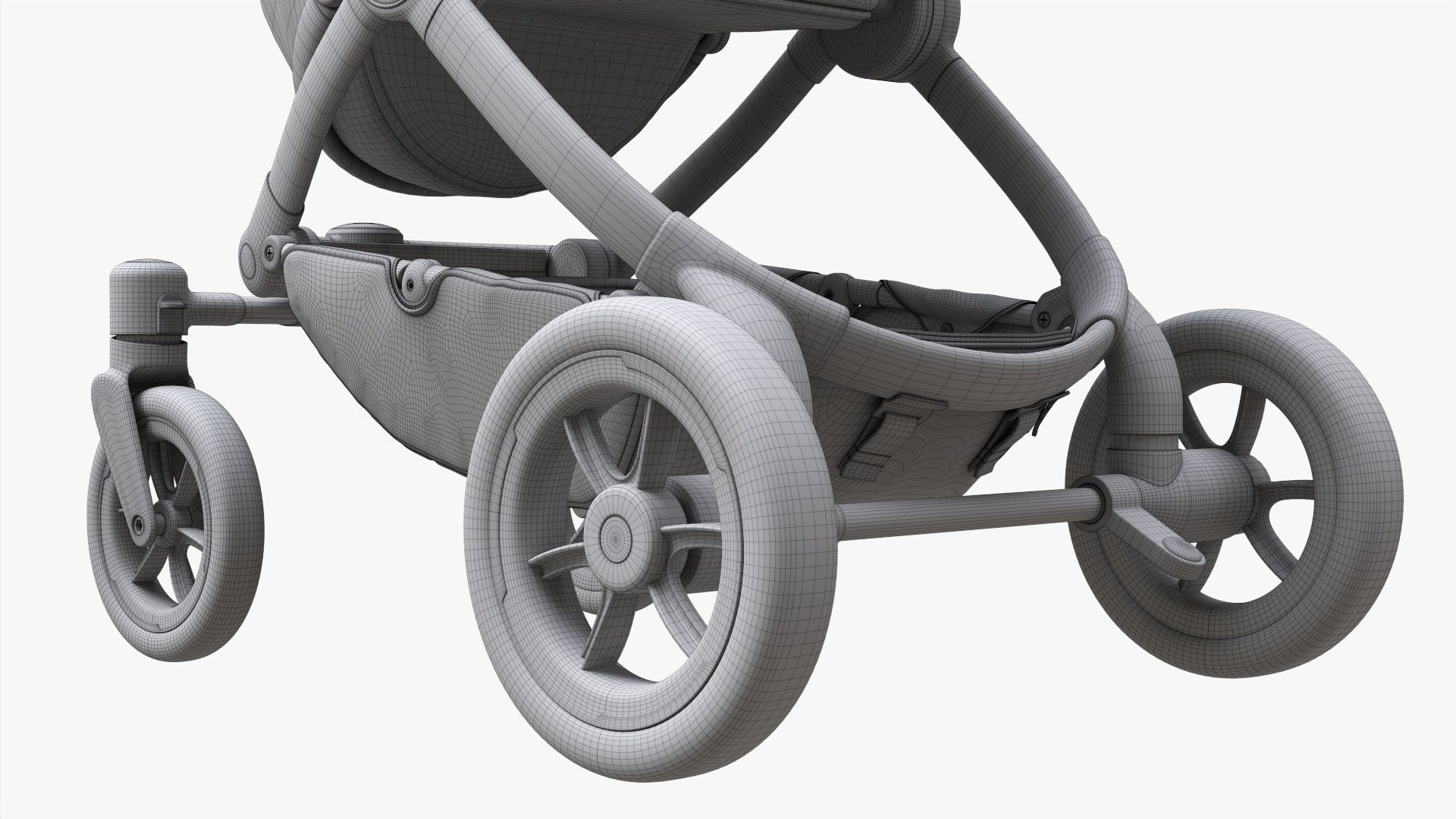 Baby stroller 04 3D model_13