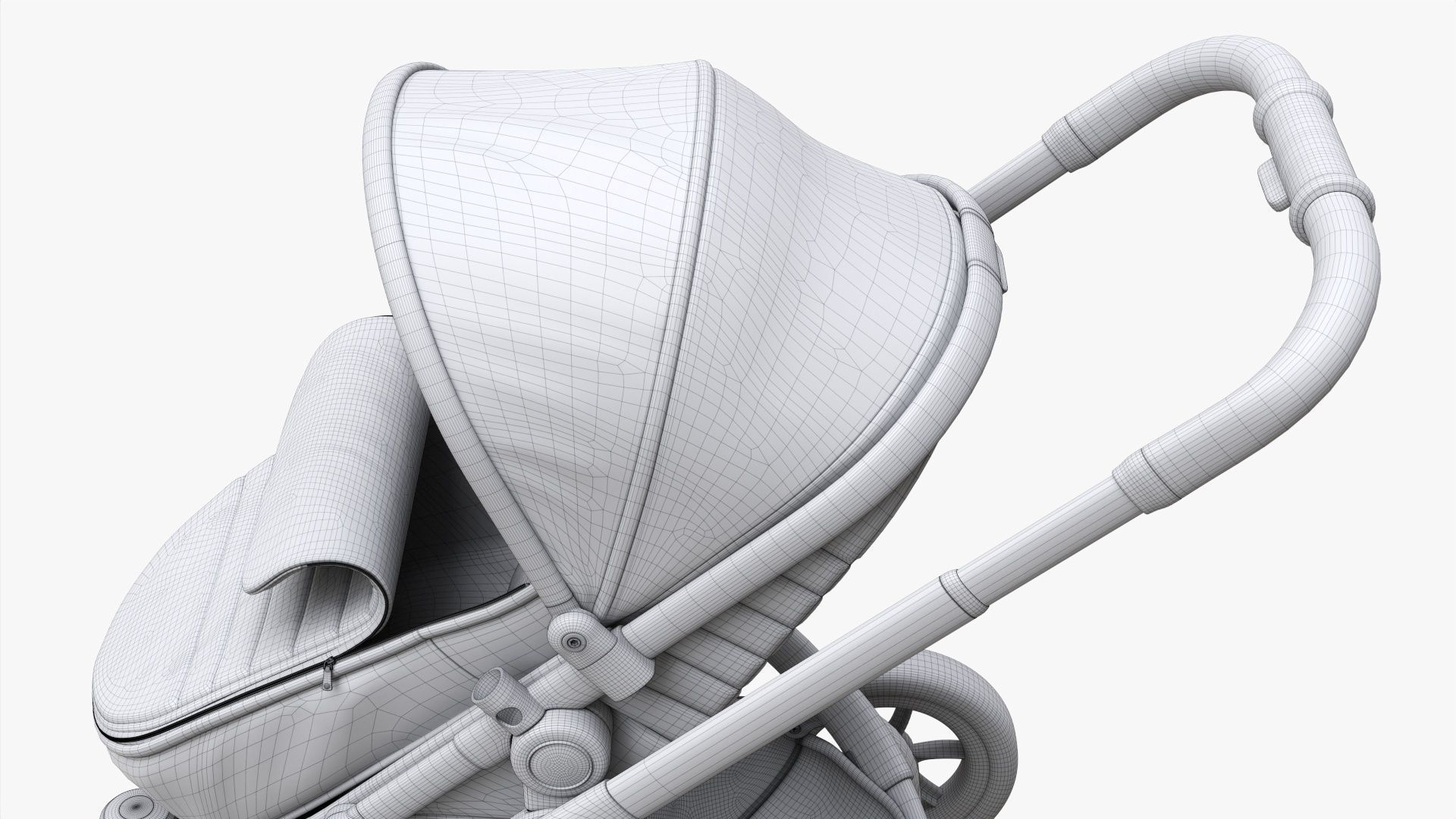 Baby stroller 04 3D model_15