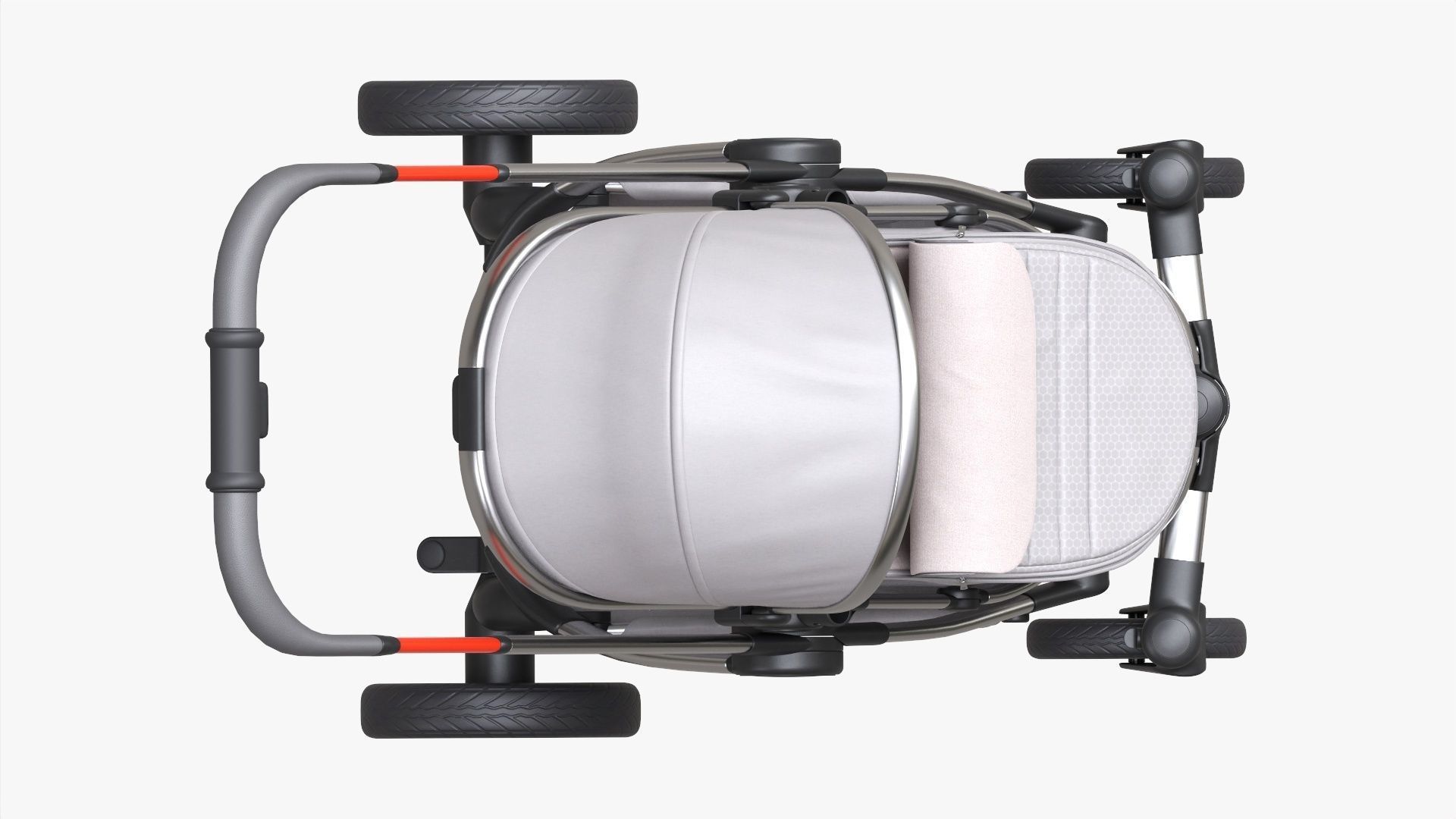 Baby stroller 04 3D model_9