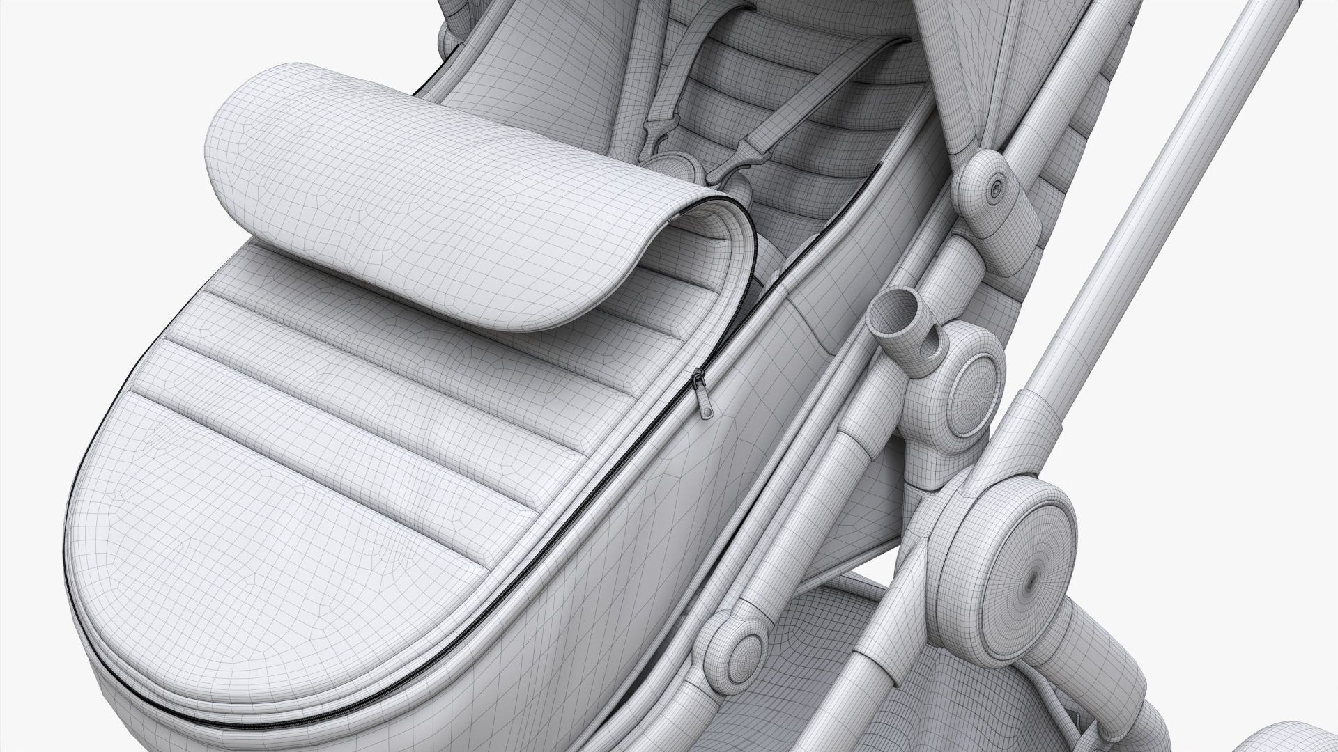 Baby stroller 04 3D model_14