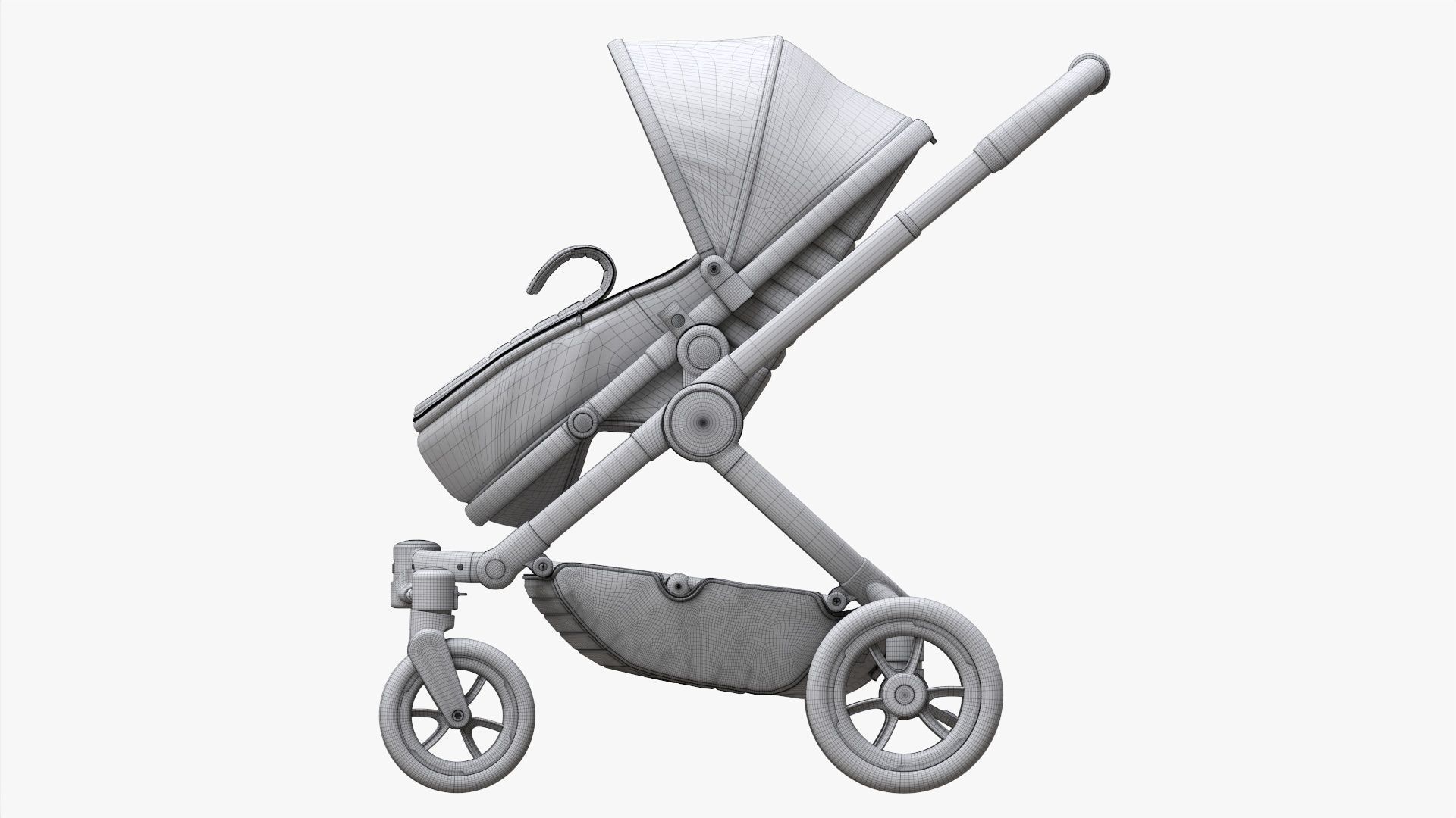 Baby stroller 04 3D model_19