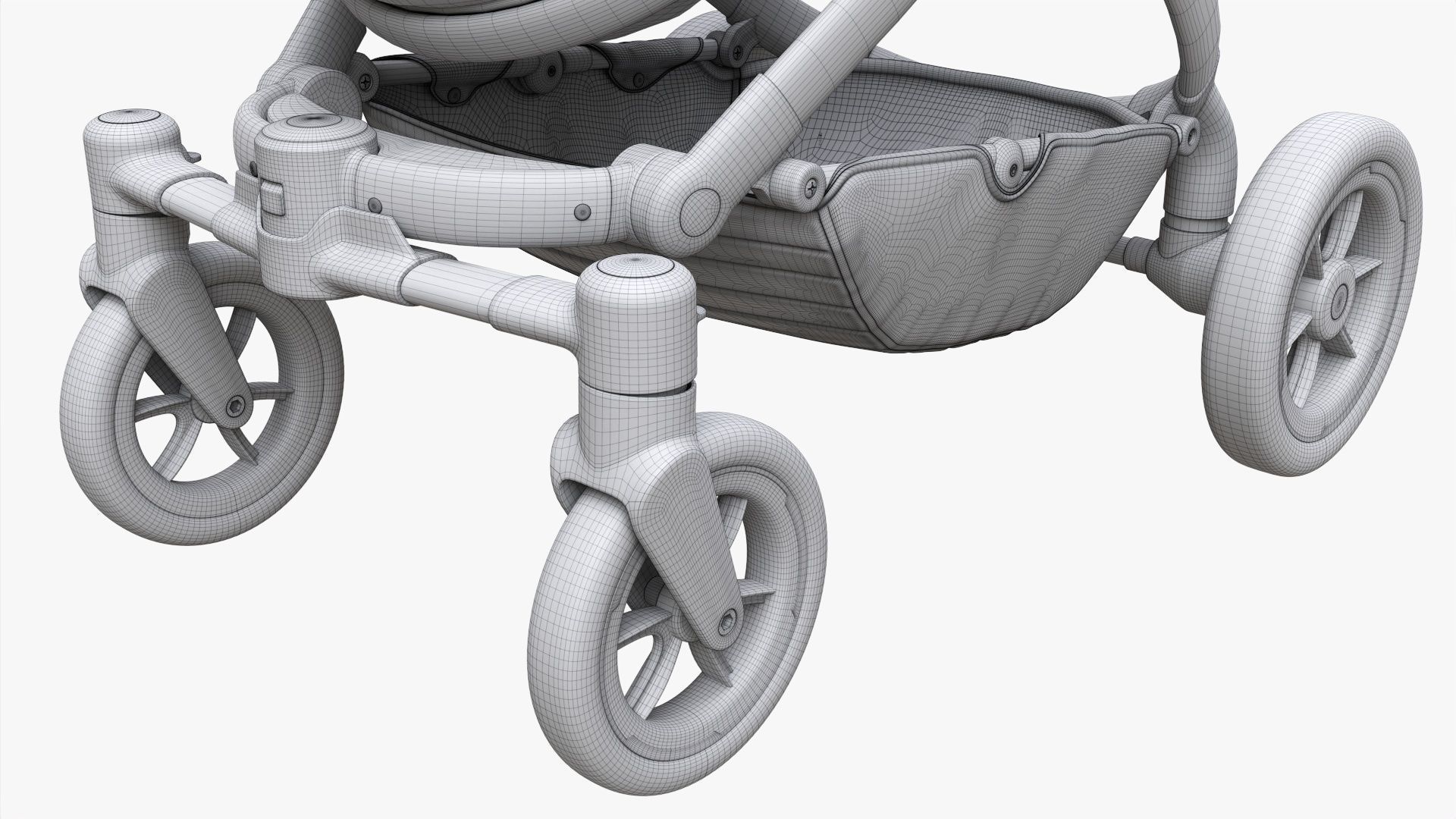 Baby stroller 04 3D model_12