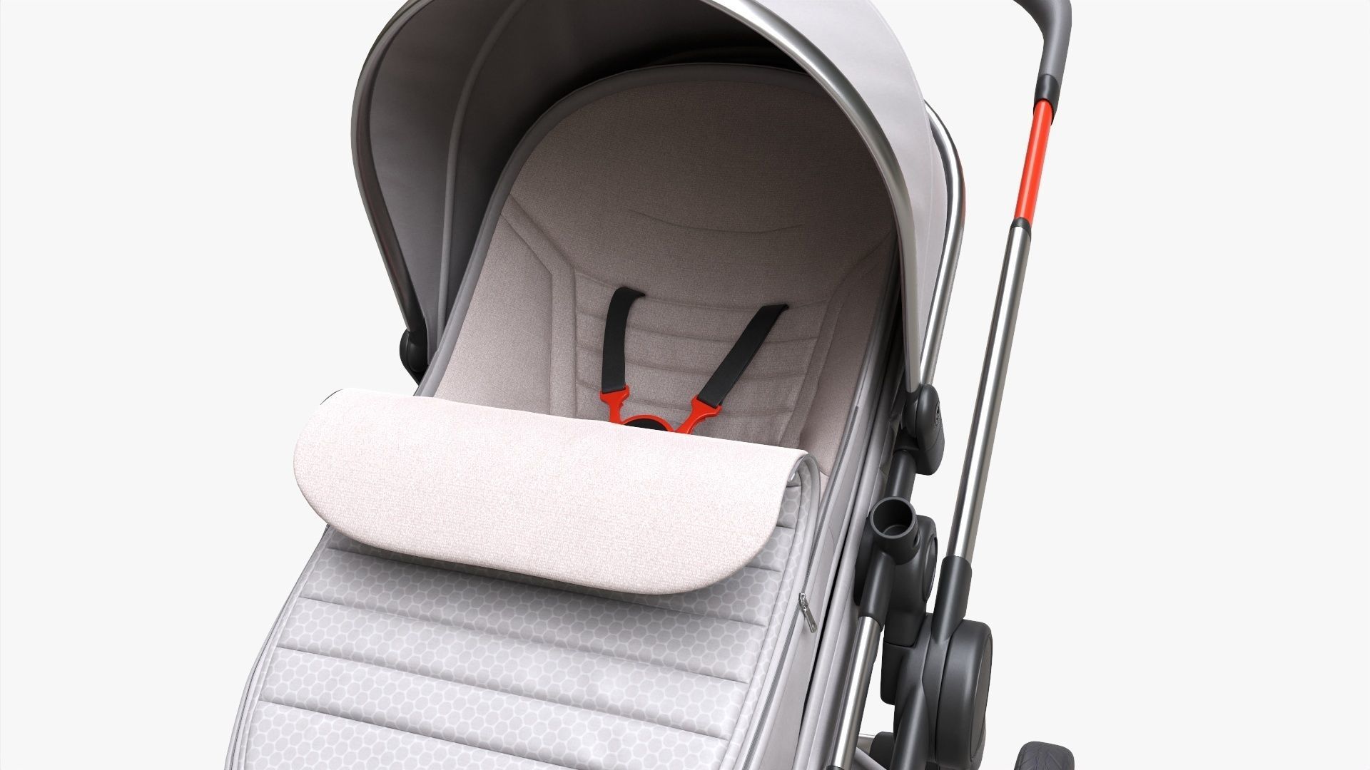 Baby stroller 04 3D model_5