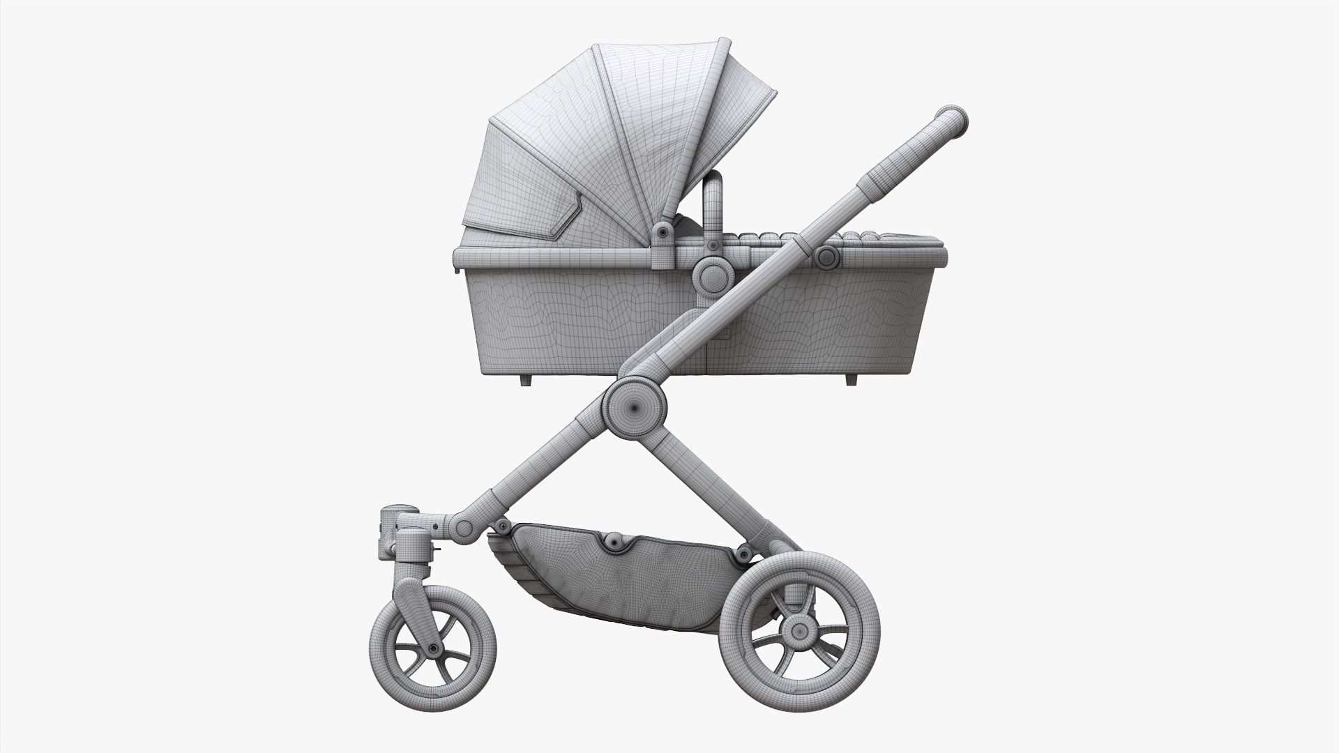 Baby stroller 05 3D model_19