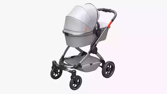 Baby stroller 05 3D model