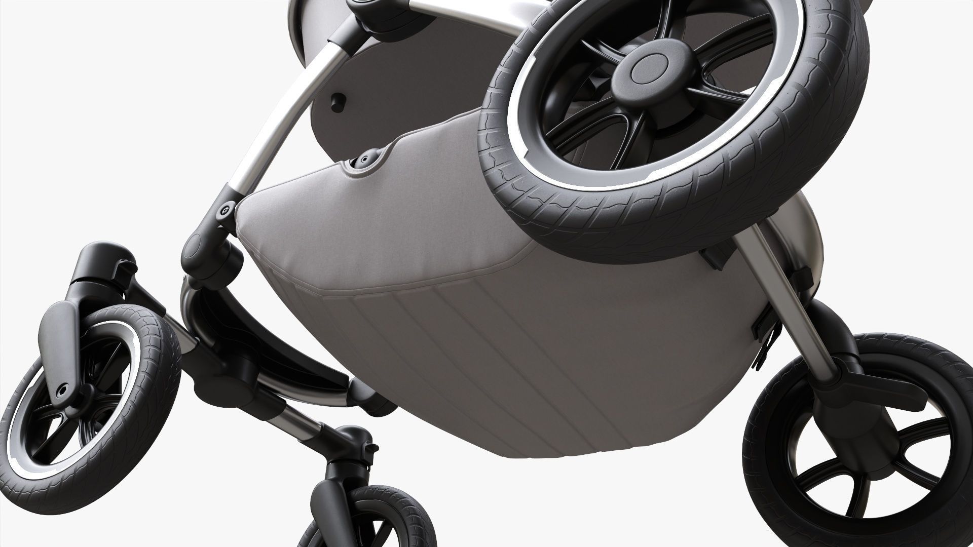 Baby stroller 05 3D model_8