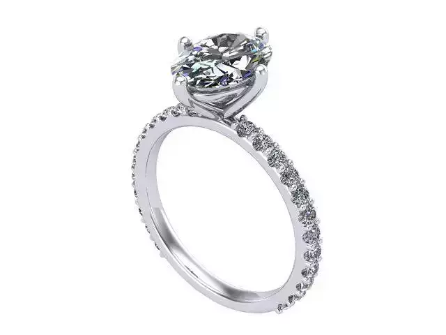 Oval Diamond Engagement ring