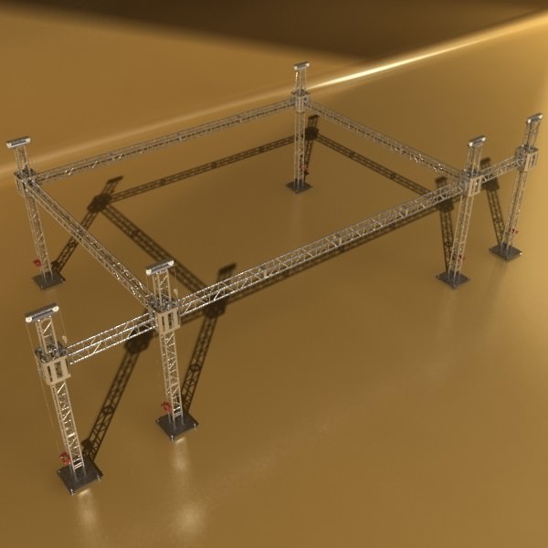 Truss System High Detail 2 0 3D model_10