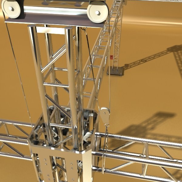 Truss System High Detail 2 0 3D model_3