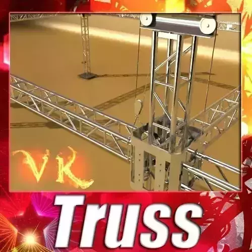 Truss System High Detail 2 0 3D model
