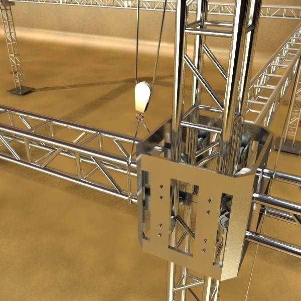 Truss System High Detail 2 0 3D model_1