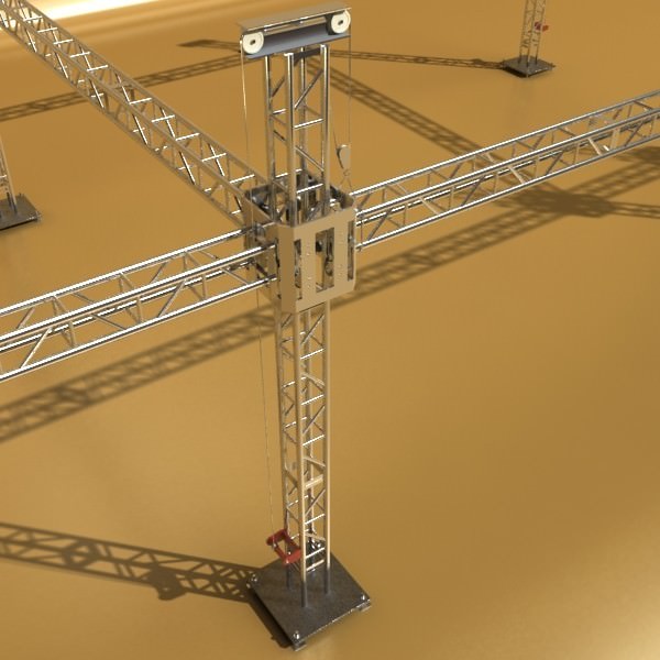 Truss System High Detail 2 0 3D model_6