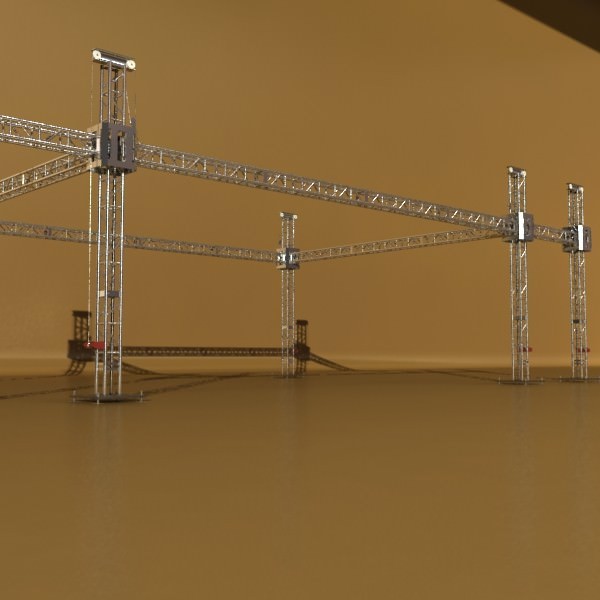 Truss System High Detail 2 0 3D model_11