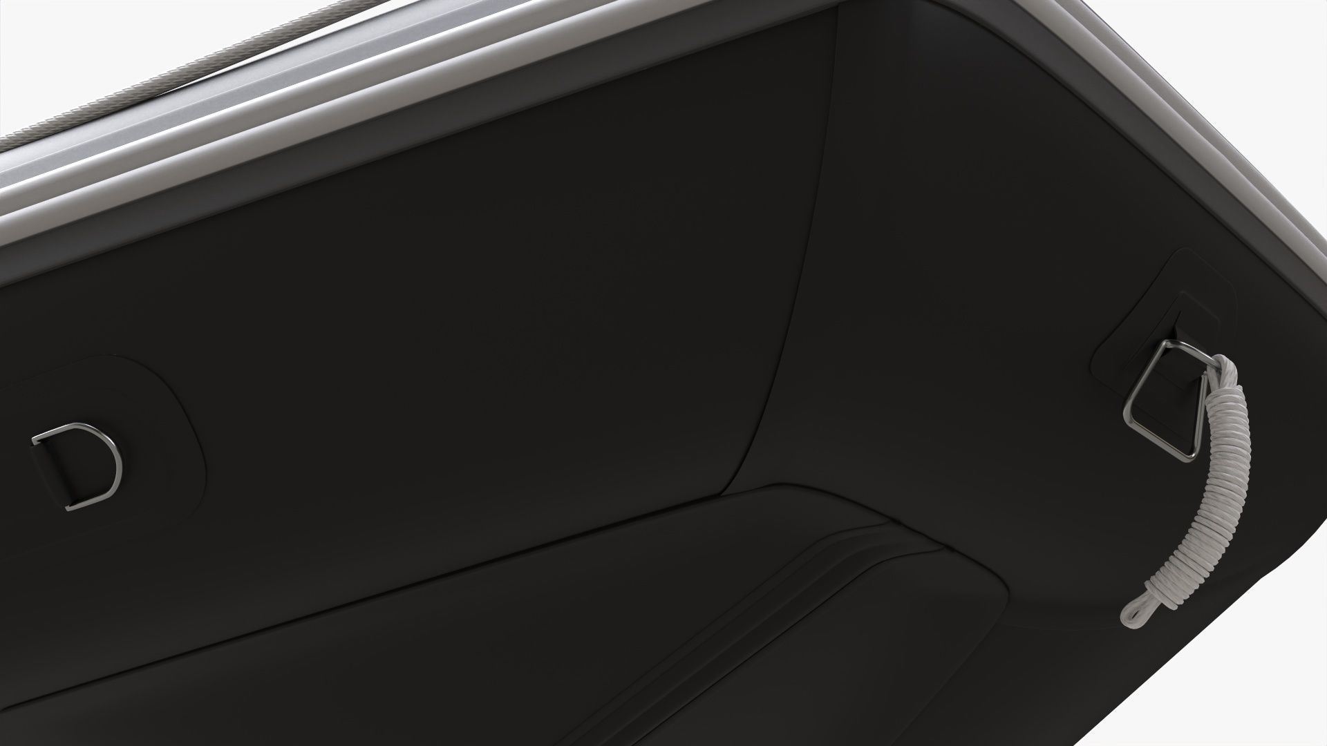 Inflatable boat 03 black with outboard boat motor 3D model_11