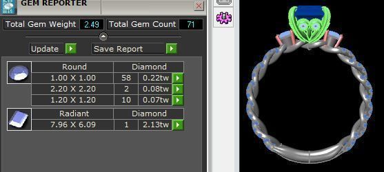 Radiant and Round Golden Ring 3D print model_5