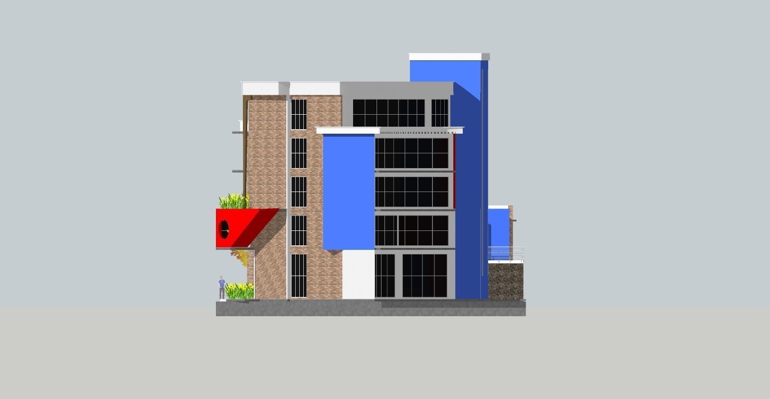  Administrative building 3D model_3