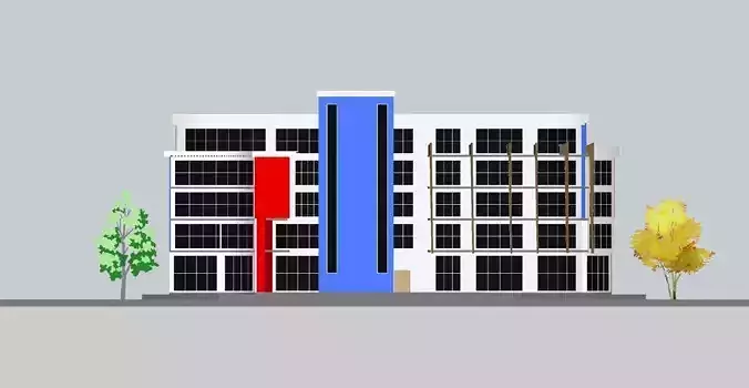  Administrative building 3D model