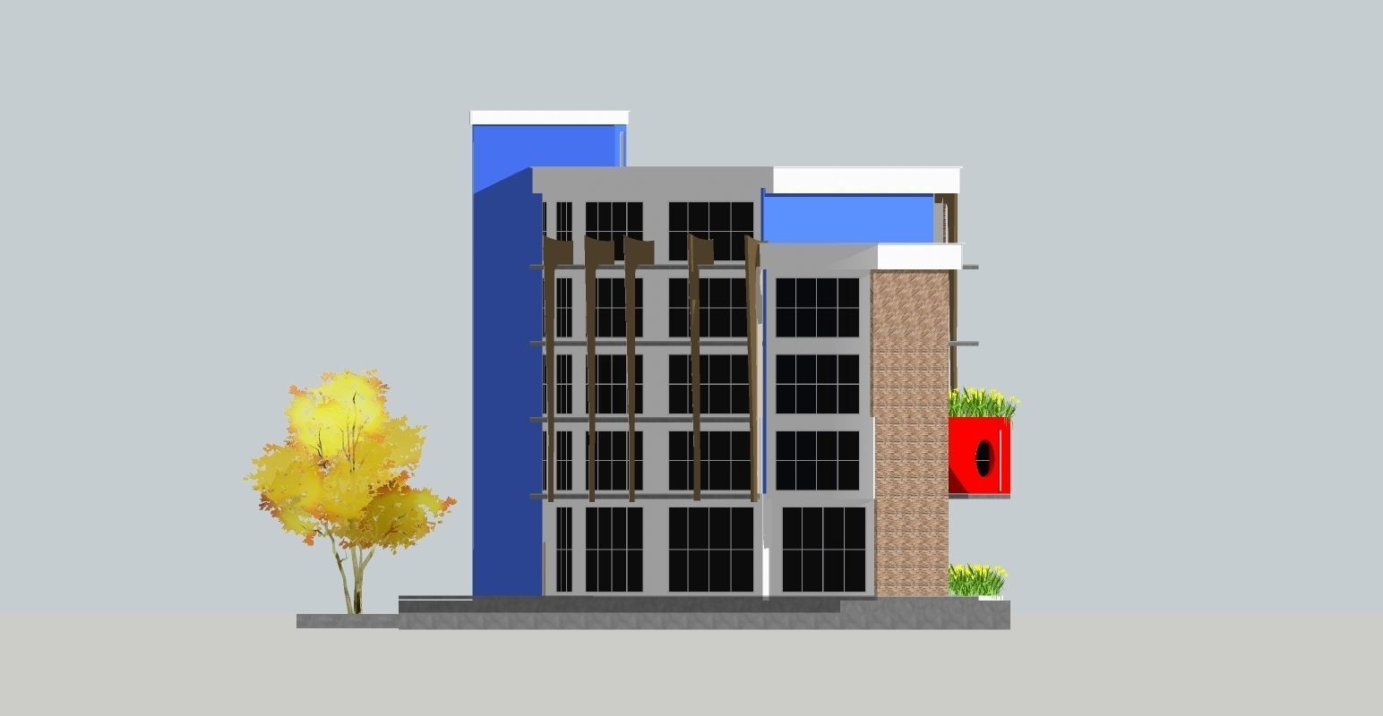  Administrative building 3D model_2