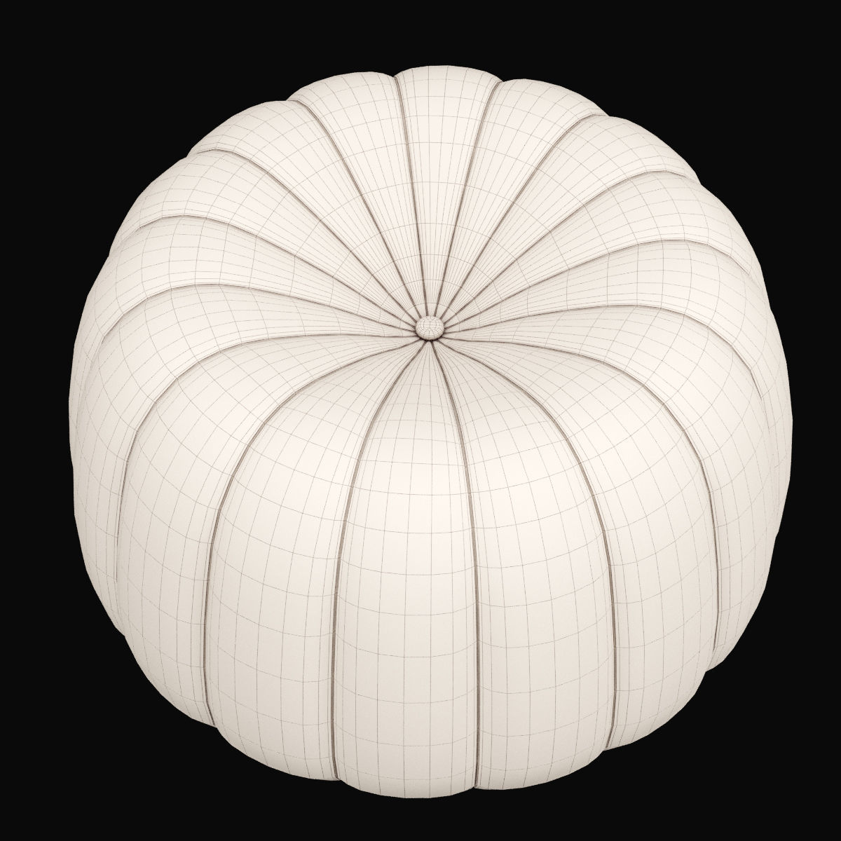 Pouf 4 two pumpkin shaped poufs 3D model_11