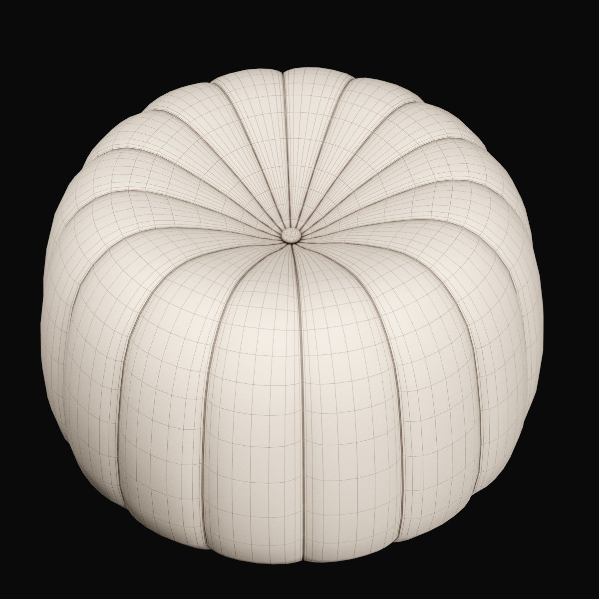 Pouf 4 two pumpkin shaped poufs 3D model_13
