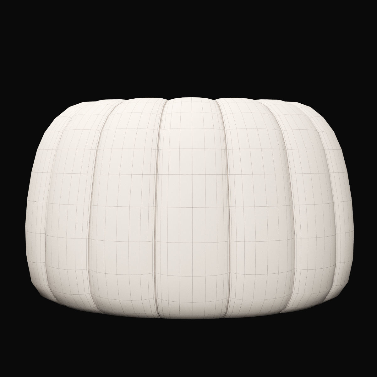Pouf 4 two pumpkin shaped poufs 3D model_9
