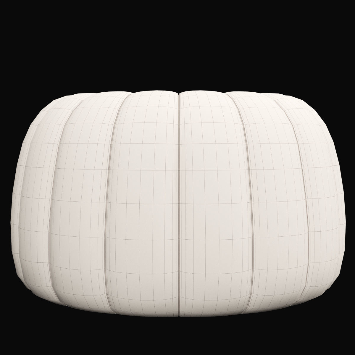 Pouf 4 two pumpkin shaped poufs 3D model_7