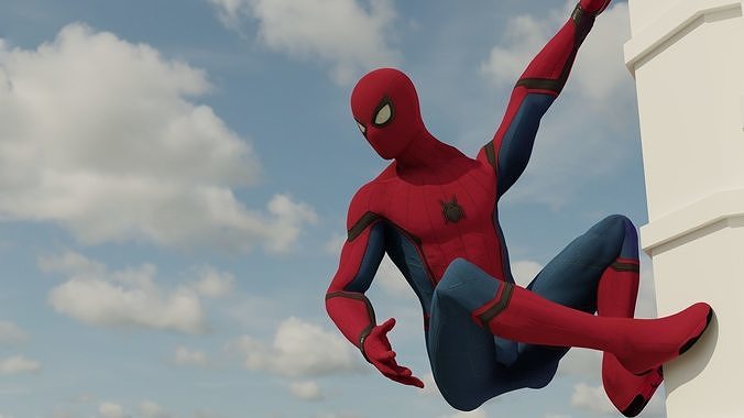 Spider-Man Homecoming Stark Suit -- Updated 2022 Low-poly 3D model