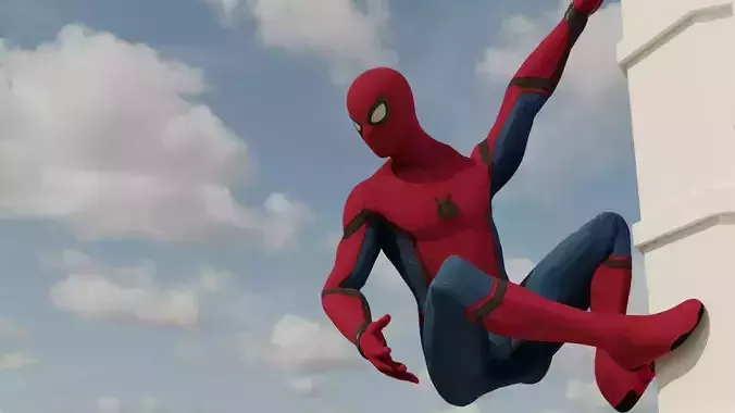 Spider-Man Homecoming Stark Suit -- Updated 2022 Low-poly 3D model