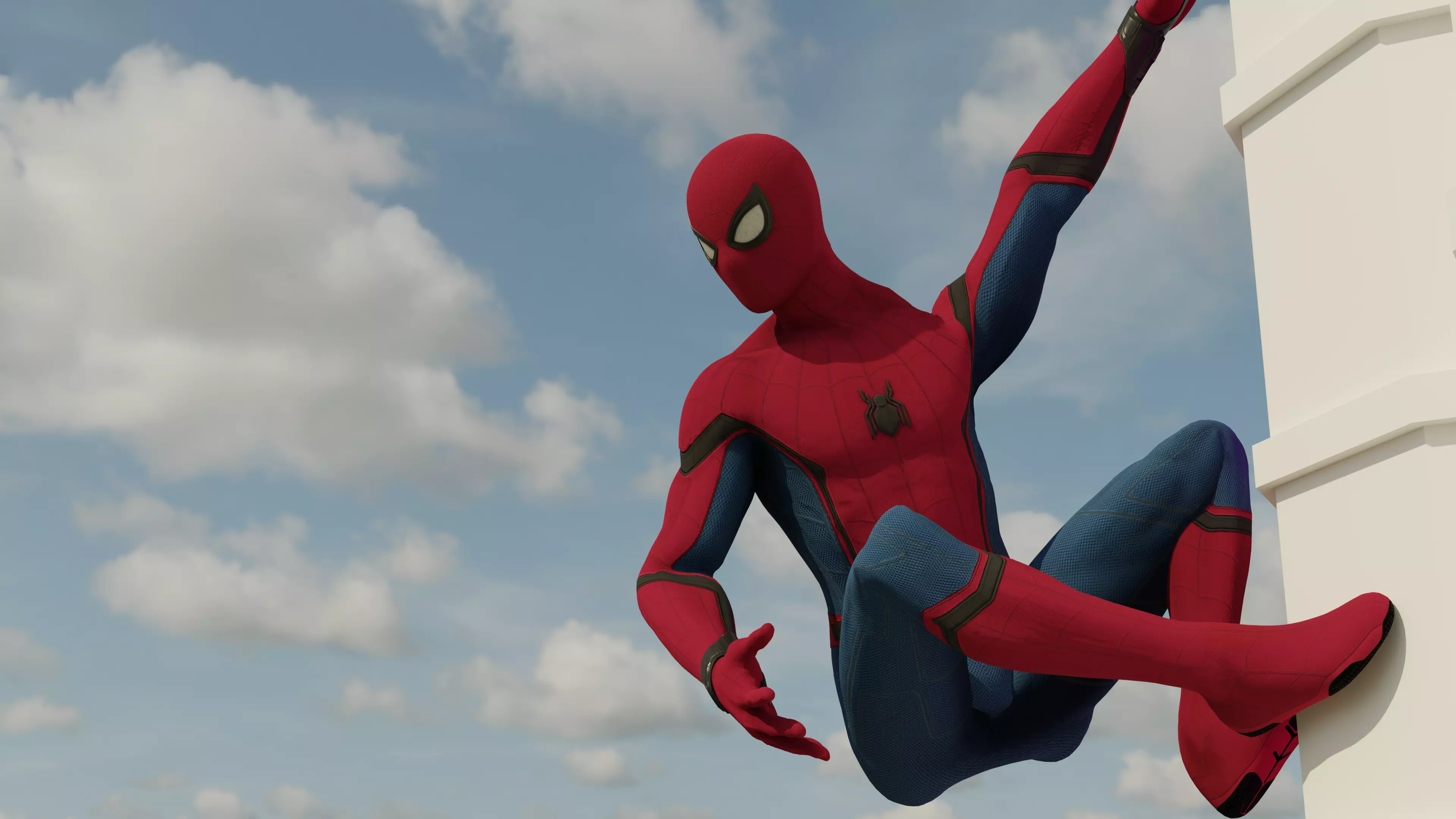 Spider-Man Homecoming Stark Suit -- Updated 2022 Low-poly 3D model_0