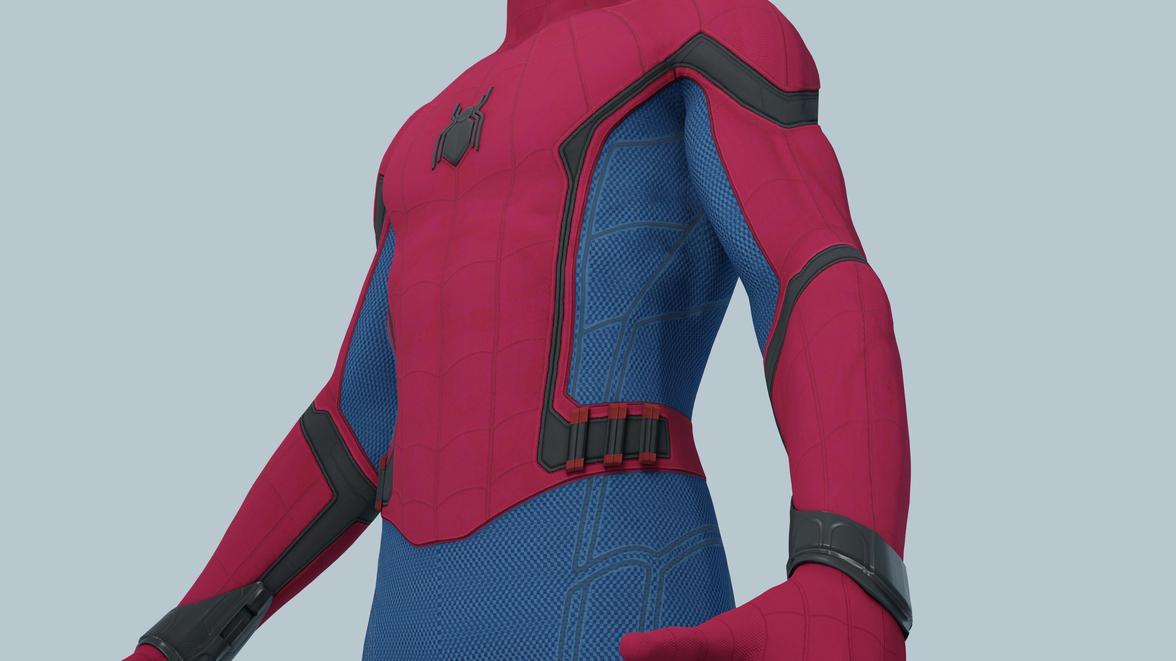 Spider-Man Homecoming Stark Suit -- Updated 2022 Low-poly 3D model_4