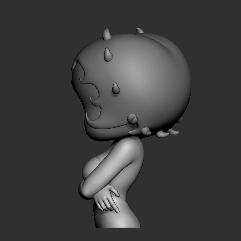 Betty Boop 3D Print Model 3D print model_4