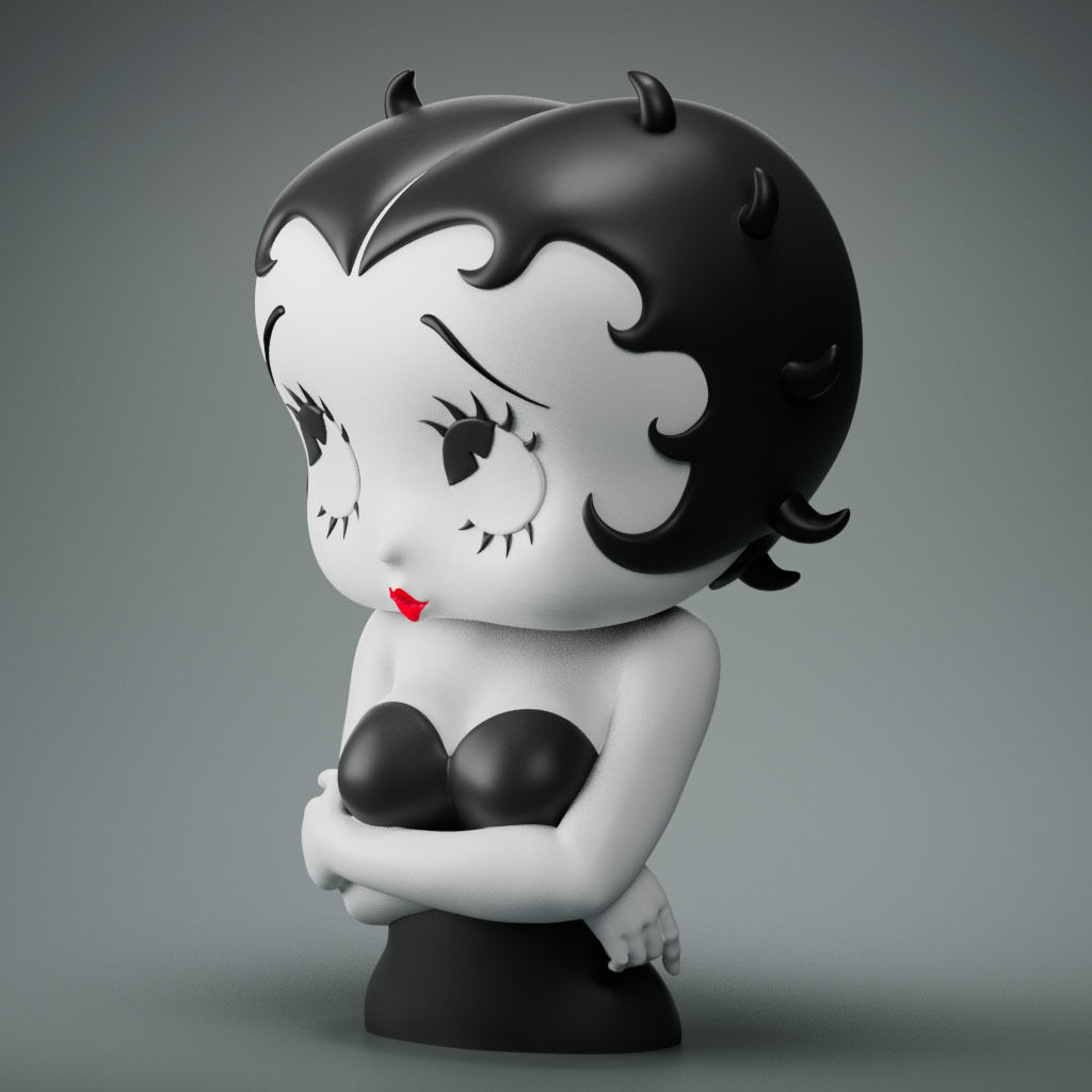 Betty Boop 3D Print Model 3D print model_1
