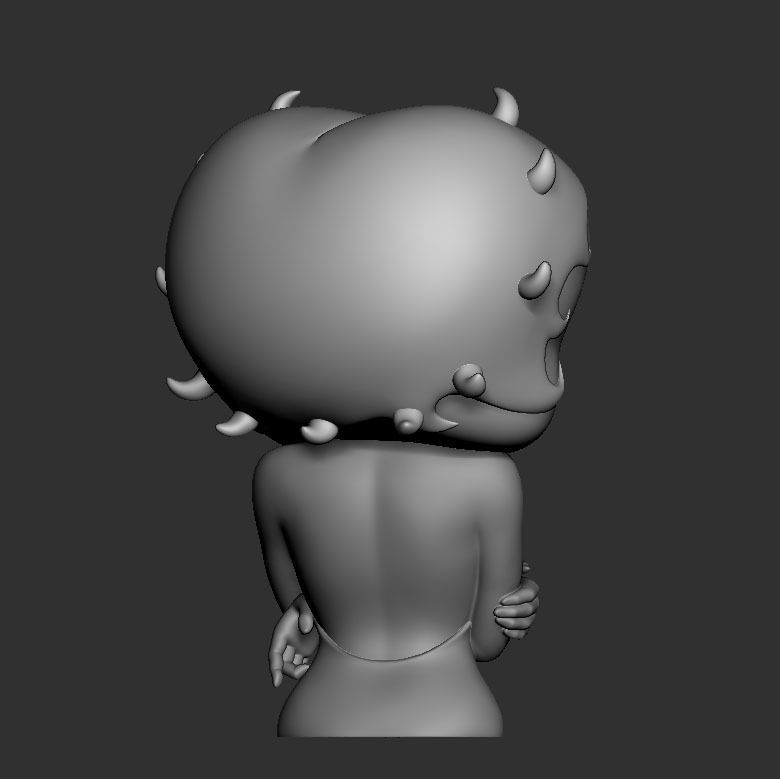 Betty Boop 3D Print Model 3D print model_5