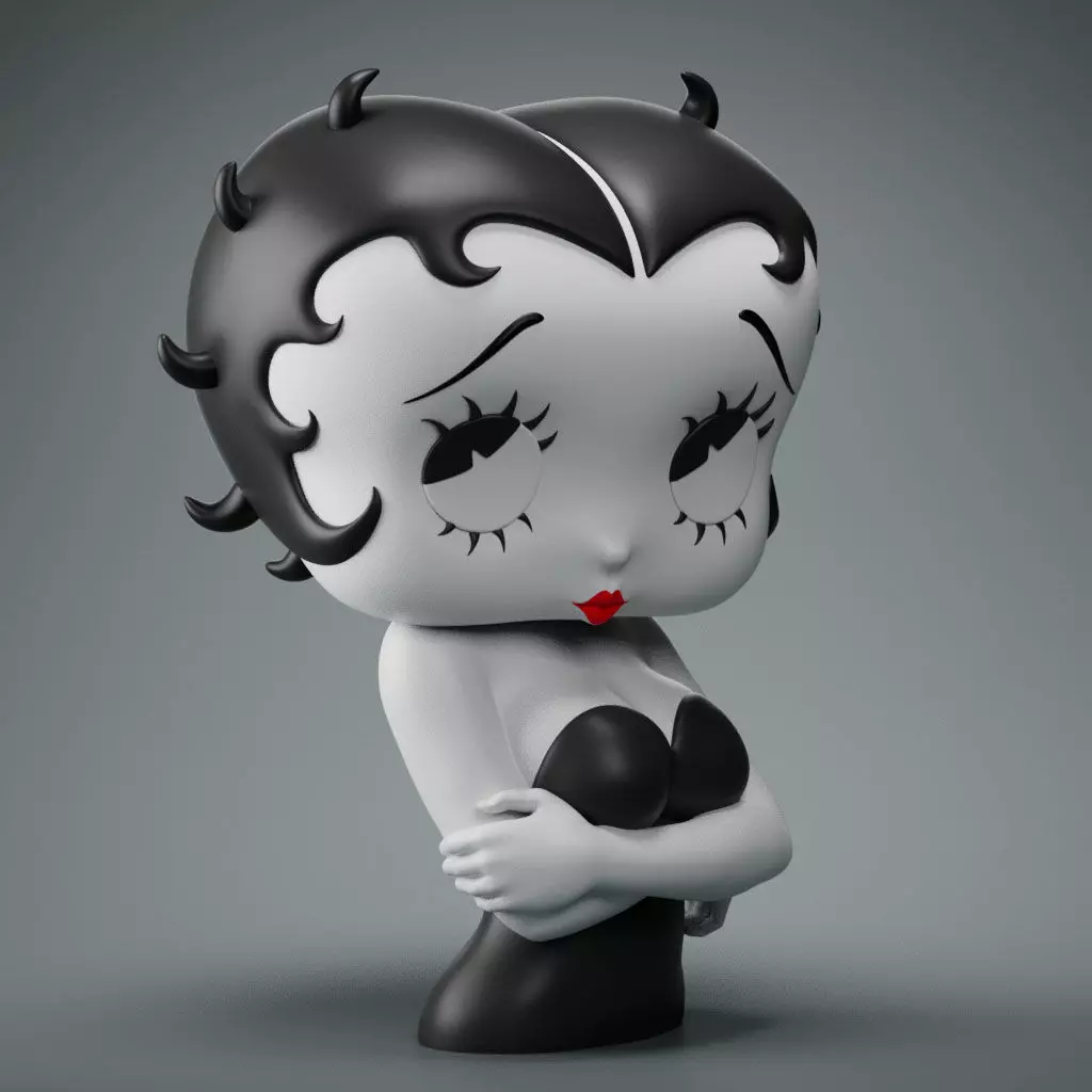 Betty Boop 3D Print Model 3D print model_0