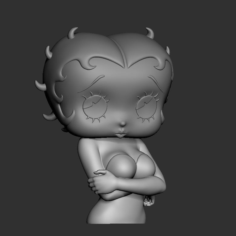 Betty Boop 3D Print Model 3D print model_3