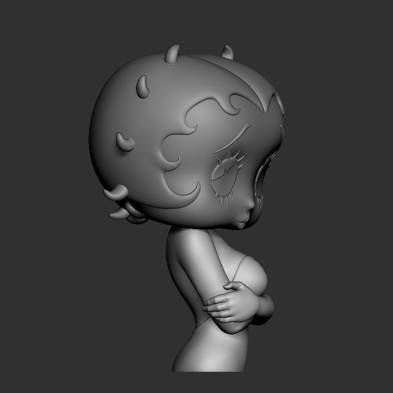 Betty Boop 3D Print Model 3D print model_6