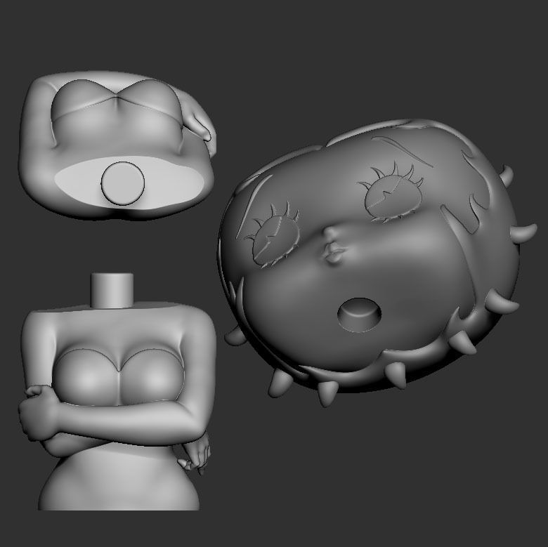 Betty Boop 3D Print Model 3D print model_8