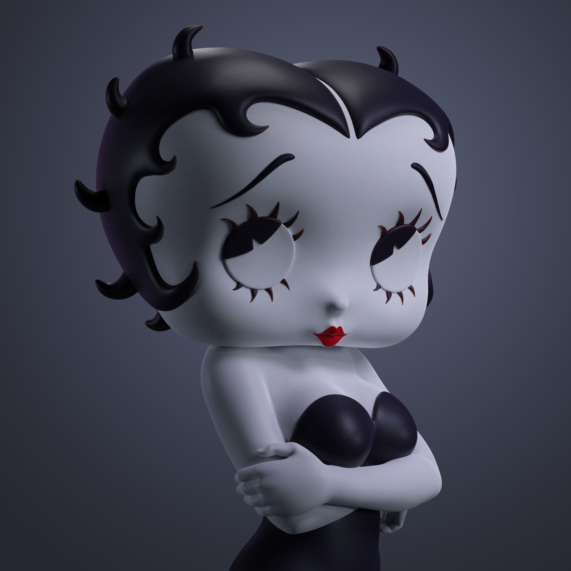 Betty Boop 3D Print Model 3D print model_2