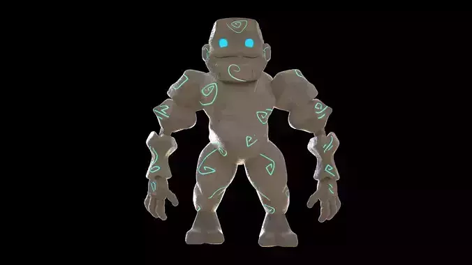 CHARACTER ROCK - PERSONAJE ROCA 3D model
