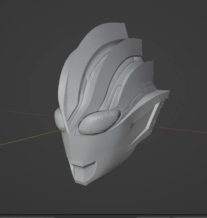 Ultraman Trigger Glitter Eternity 3D printable helmet 3D print model_5